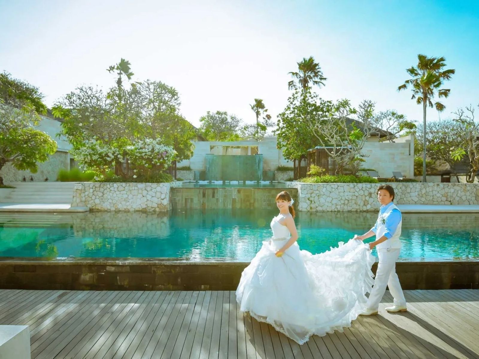 バリ島ザ・バレ・ヌサドゥアでフォトウェディング作例
