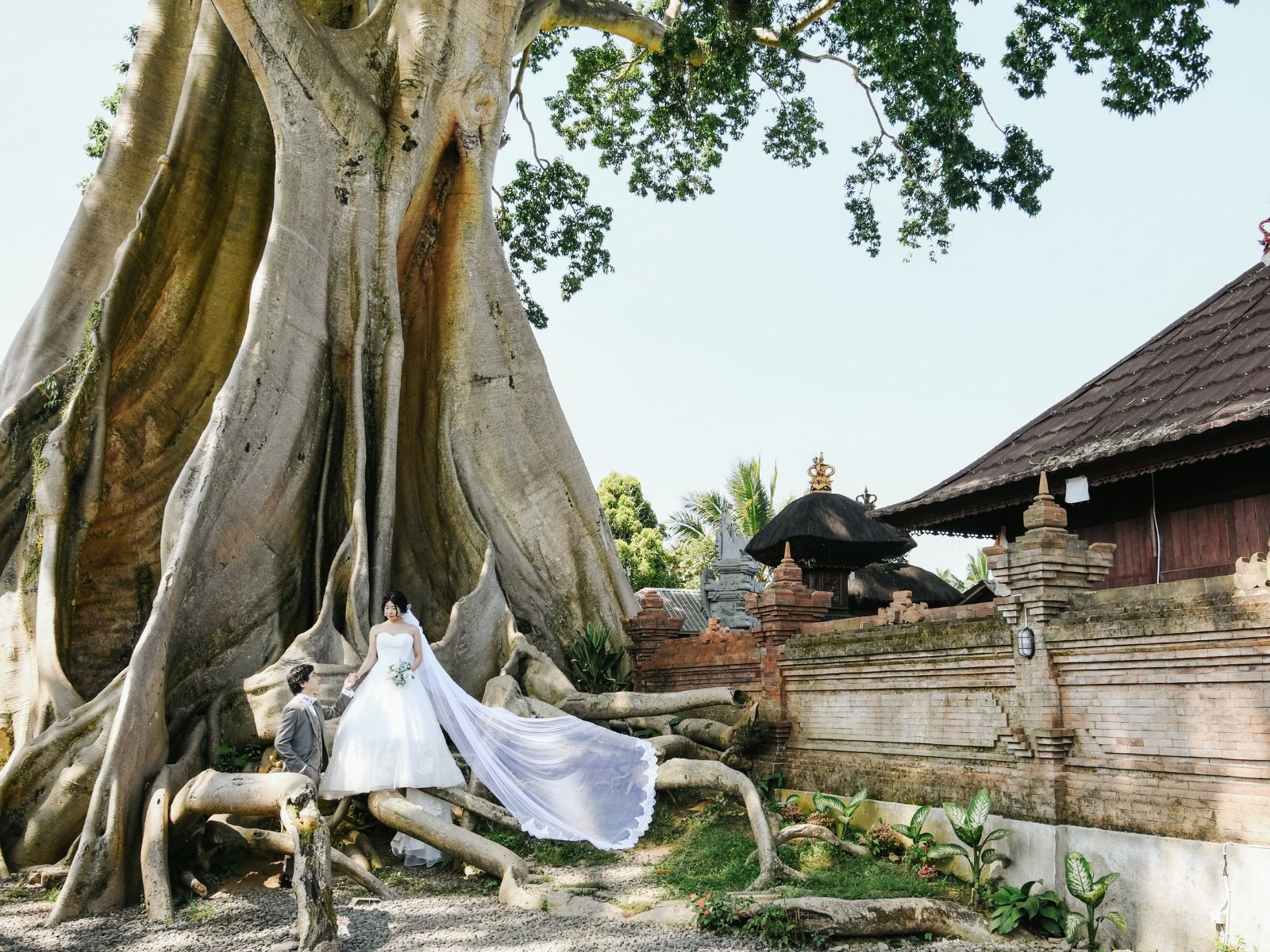 バリ島世界遺産でフォトウェディング作例